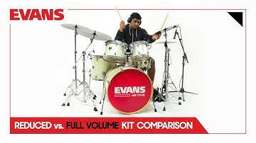 Evans dB One Reduced vs Full Volume Kit Comparison