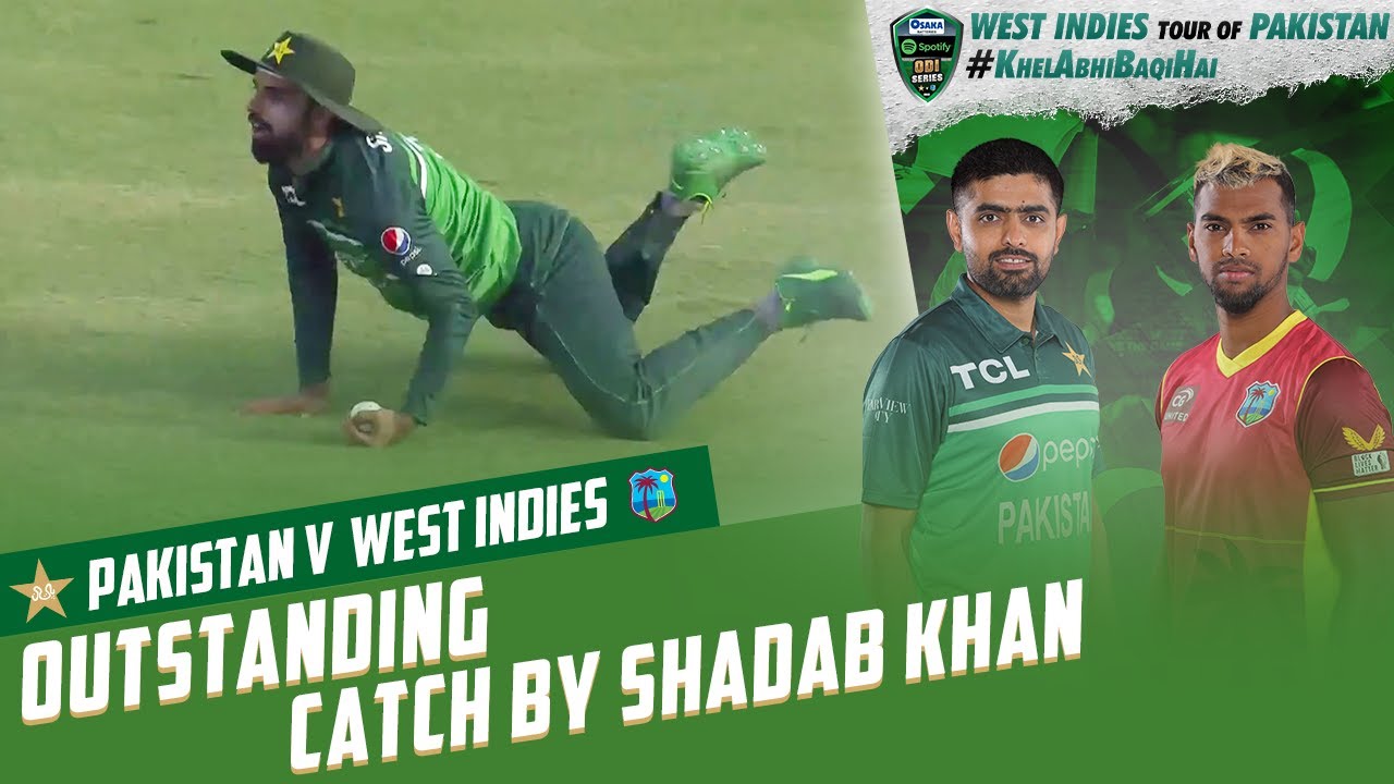 Outstanding Catch By Shadab Khan | Pakistan vs West Indies | 1st ODI 2022 | PCB | MO2T