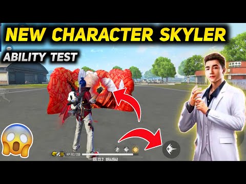 New Character Skyler Ability Test | Free Fire New Character Skyler Skill Test and Gameplay.