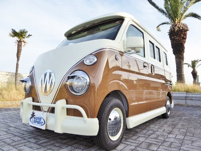 ワーゲンバス（エブリイ）可愛い車！VWバスの制作ならお任せ下さい 