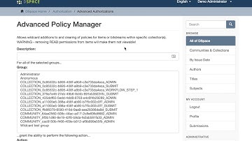 DSpace Advanced Policy Manager