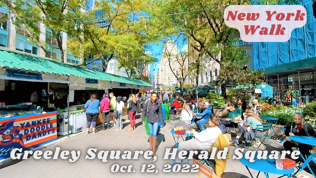 [NYC Walk] Greeley Square, Herald Square on Oct. 12, 2022