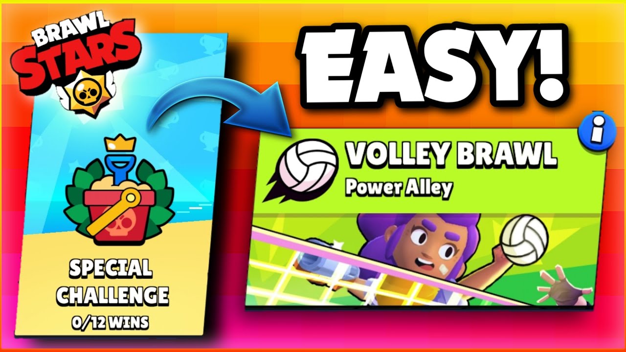  Volley Brawl Special Challenge Tips For Easy Win Game Play Brawl Stars BS YouTube