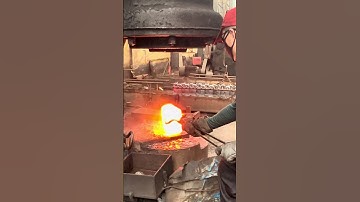 Inside the forging factory Blacksmiths Working Together to Shape Fiery Steel #forging #machine