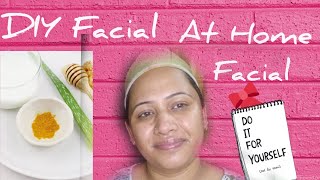 ️TRY THIS !!  Homemade?  facial to brighten complexion II DIY  facial II Bindu Sharma️