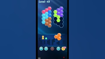 BLOCK HEXA PUZZLE LEVEL 43 ANSWERS REGULAR B LEVEL PACK