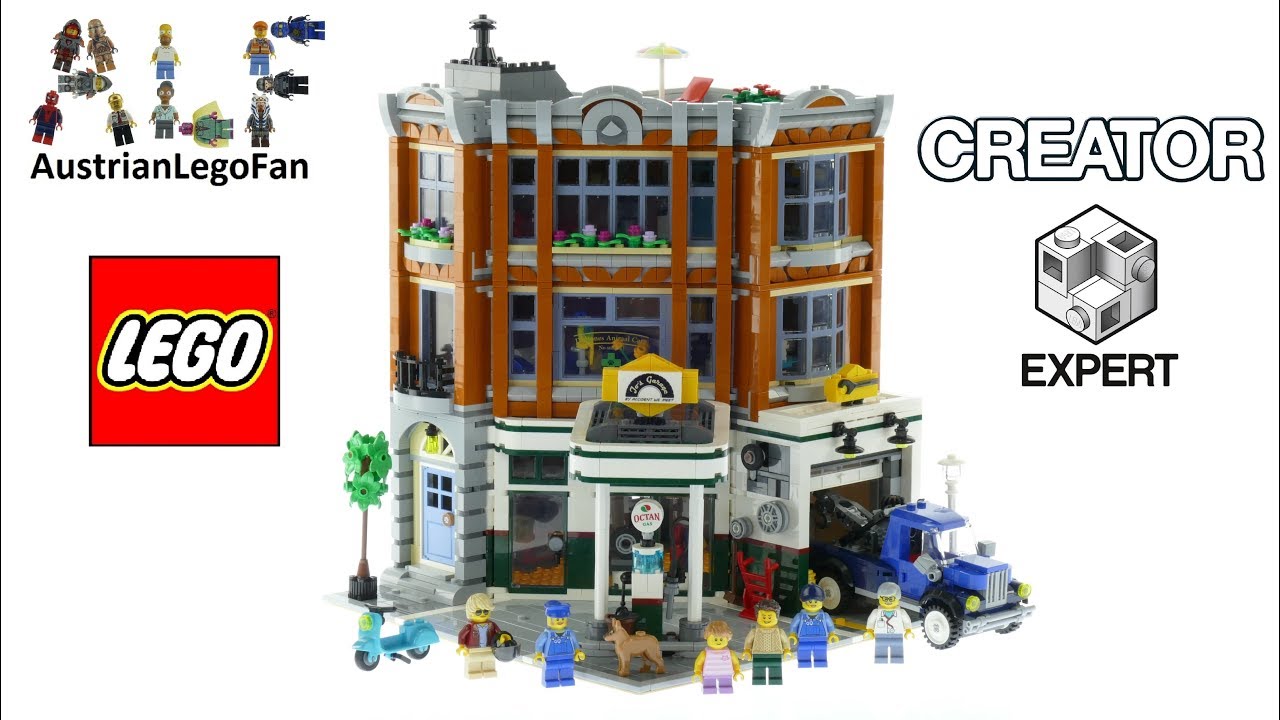 Skilt at ringe Underskrift Lego Creator 10264 Corner Garage Speed Build - YouTube