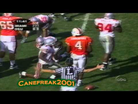 1999 Miami Hurricanes vs Ohio State Highlights