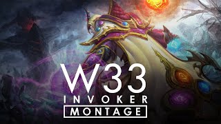 W33 Invoker Montage "GOD OF MAGIC" | Dota 2