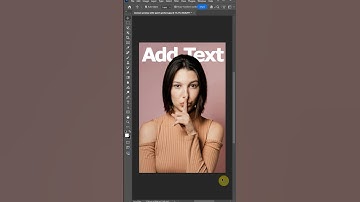 Photoshop how to add text behind