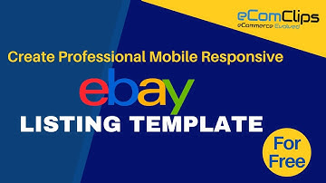 Create Professional Mobile Responsive eBay Description Template - For Free