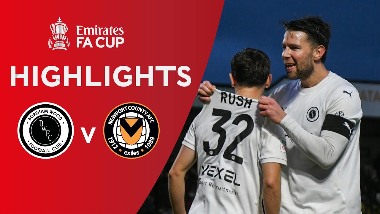 [Highlight] Emirates FA Cup : Boreham Wood vs Newport County (07-12-68)
