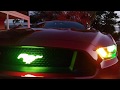 Custom S550 Mustang headlights tribar kit RGBW demon eye Pony badge tail light board upgrade HID kit