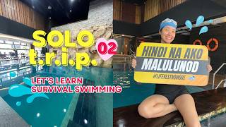 I faced my fear of deep water (in a Survival Swimming Class)! 💦 | SOLO TRIP EP 02