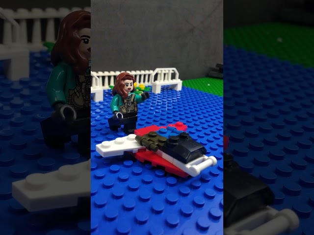 LEGO MOC Microjet Aircraft Build 🛩️ 🎬 #lego #legobuild #stopmotion class=