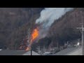 長野・諏訪市の山林火災 消防車10台出動 約1時間40分後、ほぼ消し止められる 「家の裏の土手が燃えていて山に燃え移りそう」と通報