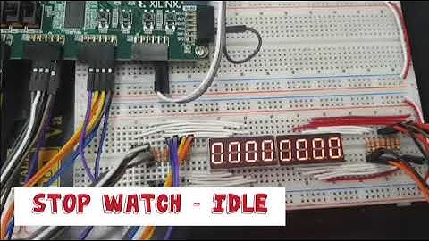 [Verilog] Xilinx Vivado 활용 Stop Watch 동작 영상