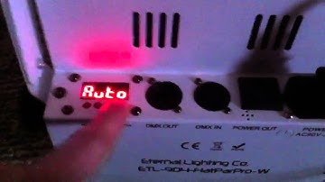 FlatParPro Eternal Lighting - Display Functions Tutorial