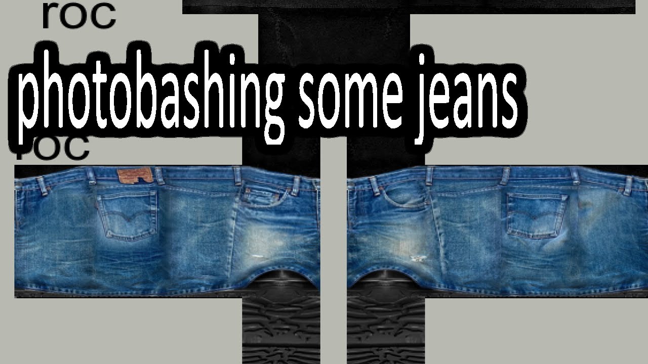 photobashing some jeans roblox speed design - YouTube
