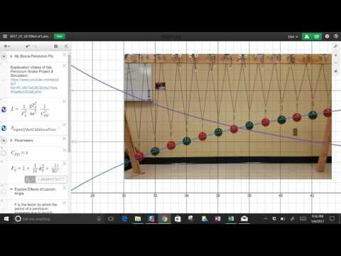 Pendulum Snake Desmos Simulation / Wave Machine