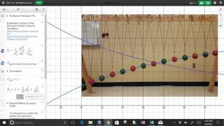 Pendulum Snake Desmos Simulation / Wave Machine