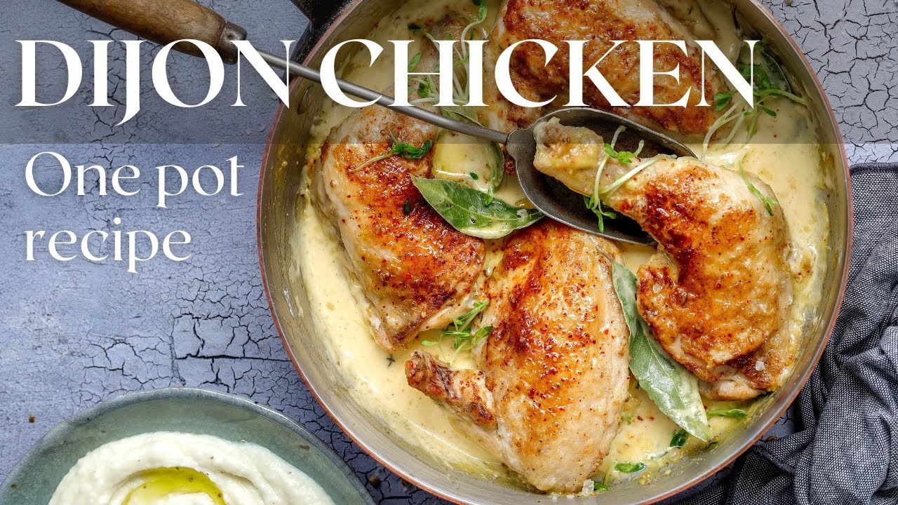 Deliciously Simple One Pot Braised Chicken in Mustard Sauce with ...