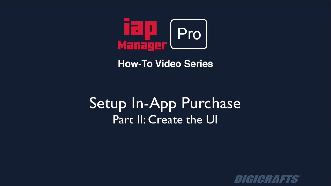IAP Manager Pro: Setup In-App Purchase Part II - YouTube
