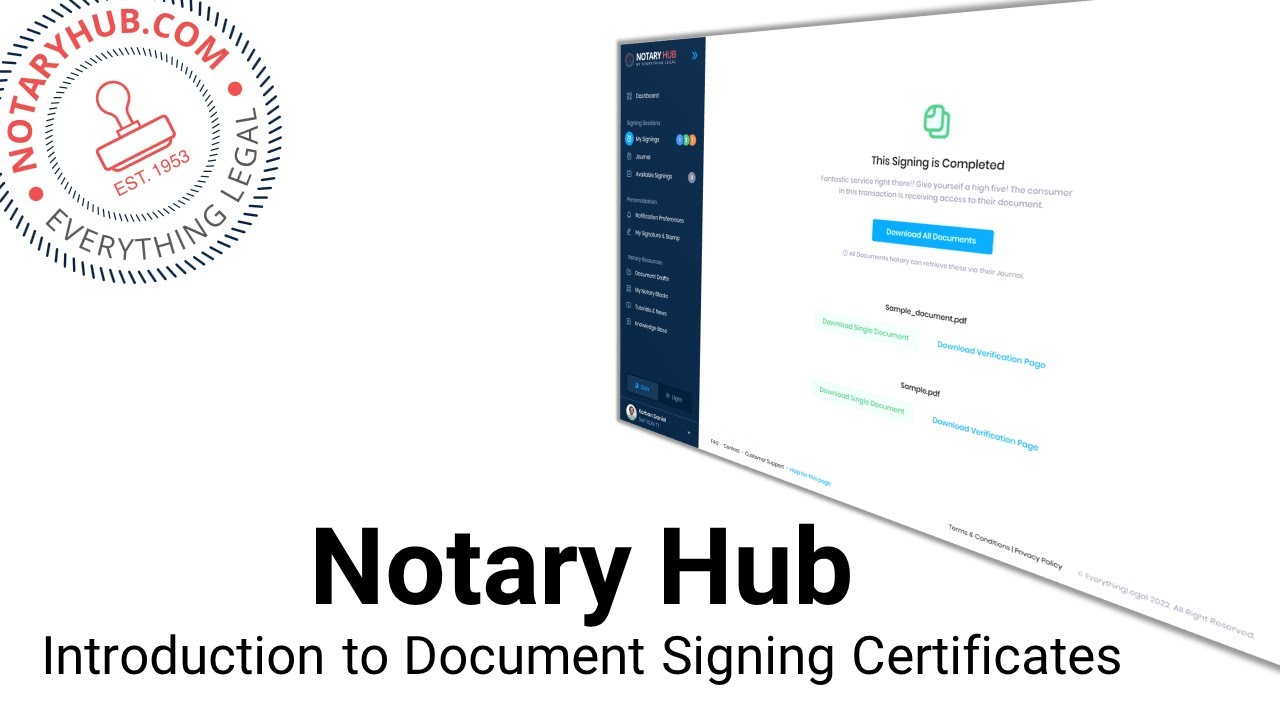 Document Signing Certificates For Notaries YouTube Document Signing Certificates For Notaries YouTube
