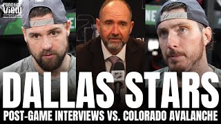 Jamie Benn, Matt Duchene & Peter DeBoer React to Dallas Stars Blowing 3-0 Lead in GM1 vs. Colorado