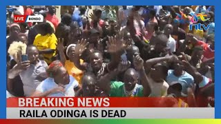 “Tuko na huzuni sana” Bondo residents react after the passing of former Prime Minister Raila Odinga