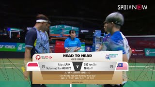 [BWF] MD - Quarterfinals｜ALFIAN & ARDIANTO vs ONG & TEO H/L