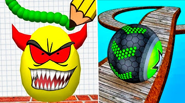 Draw To Smash vs Going Balls - Satisfying ASMR Gameplay (Android,iOS)