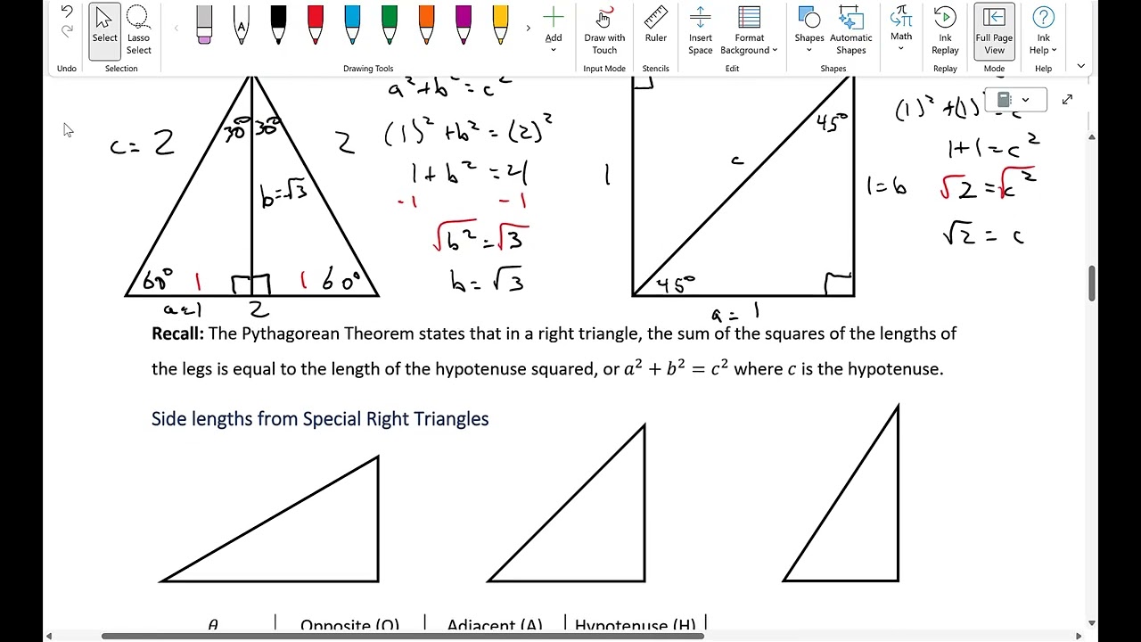 5   Right Triangle Trig