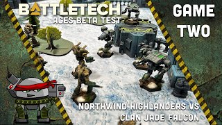 Battletech: Alpha Strike Aces - Northwind Highlanders VS Jade Falcon - Mission 2