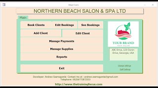 Free Salon and Spa Application or Software or Database screenshot 3