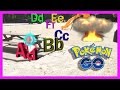 Pokemon Go in real life - Catching ABC Alphabets with Pokemon Ball