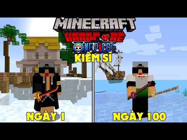 RAKYVN LÀM KIẾM SĨ ZORO SINH TỒN 100 NGÀY TRONG MINECRAFT ONE PIECE SIÊU KHÓ ! class=