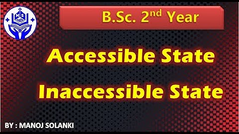 Constrains and Accessible and in accessible state of system || MSMATHS