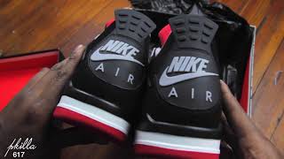 AIR JORDAN 4 BRED REVIEW + ON FEET