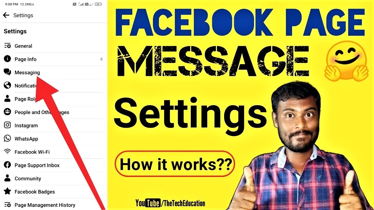 How To Set Facebook Page Auto reply Facebook Page Messaging Tutorial At Hindi Auto reply 