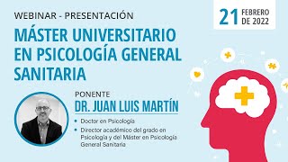 Presentación del Máster Universitario en Psicología General Sanitaria screenshot 5