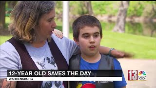 Warrensburg boy with autism, 12, saves family, home from fire