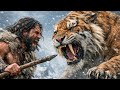 Ice Age Hunting Survival 🥶 Mammoth, Wolves &amp; Tiger Attack | Primitive Human Life