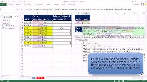 Excel Magic Trick 986 One Lookup Value, Extract Multiple Items, Display Horizontally A Closer Look