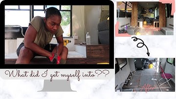 BUS DEMOLITION Episode 2 🚌🚐 SHUTTLE BUS CONVERSION SERIES