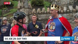 Joe stops in Ashland on his way to Mt. Carmel on Day 2 of Go Joe 29