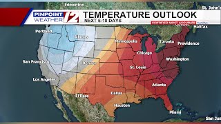 VIDEO NOW: Above average temperatures expected through end of September