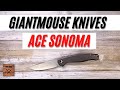 Giantmouse ACE Sonoma Pocketknife. Fablades Full Review