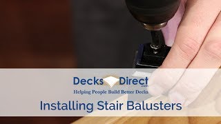 How to Install Stair Balusters on Your Deck Railing