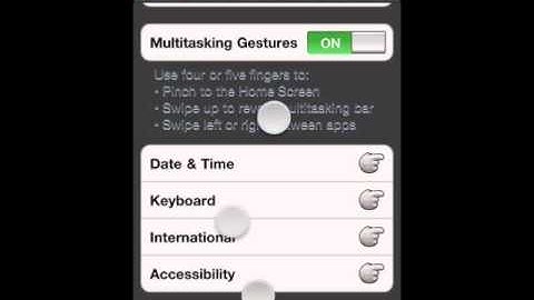 Multitasking Gestures iOS4.3.1 iPhone4